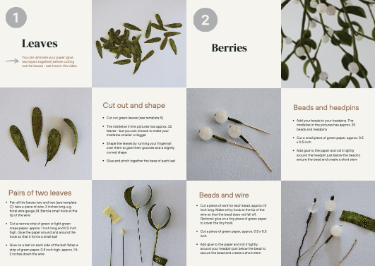 Paper Mistletoe Tutorial