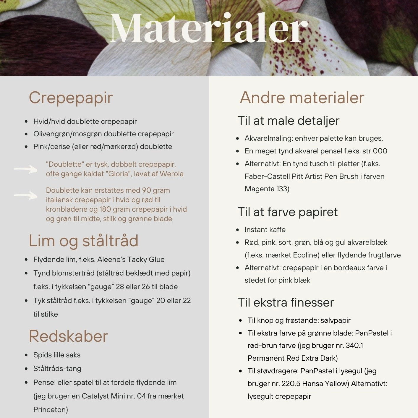 Helleborus opskrift - øvet