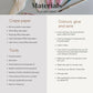 Crepe paper magnolia materials